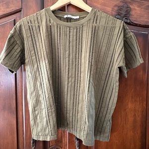 T Alexander Wang Cropped T-Shirt